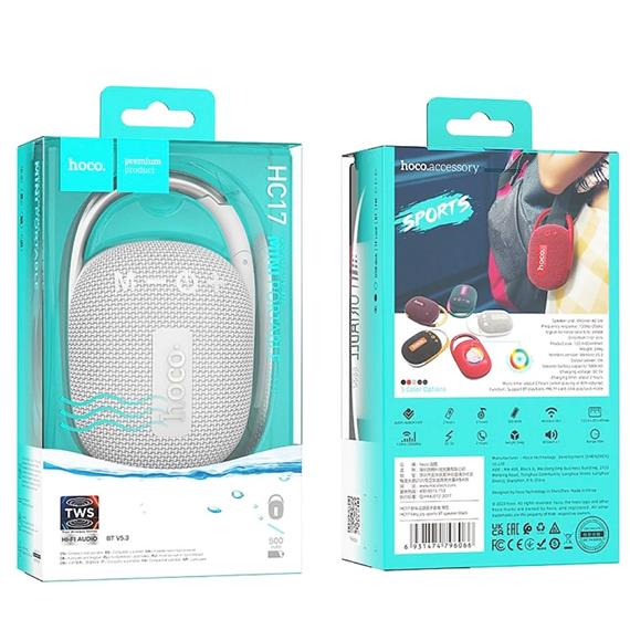 Hoco HC17 Easy Joy Sports Altavoz Bluetooth Gris