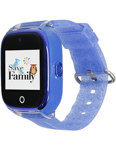 SaveFamily Superior 2G Smartwatch para niños Azul - Reloj con Localizador