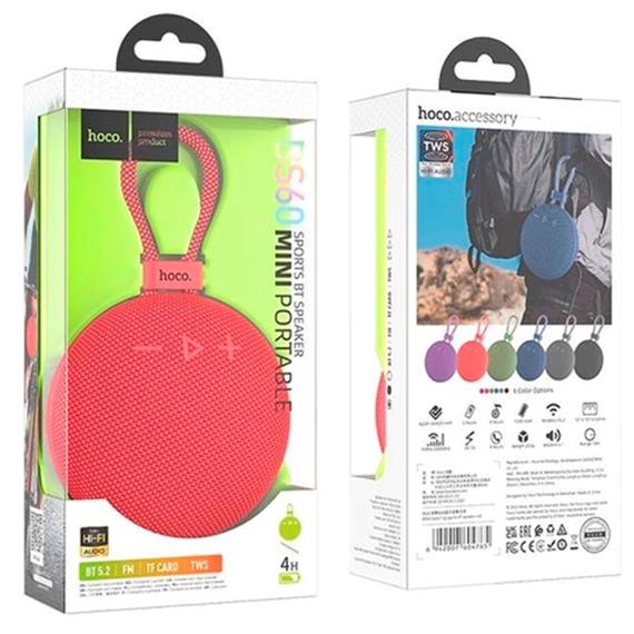 Hoco BS60 Exploring Sports Altavoz Bluetooth Rojo