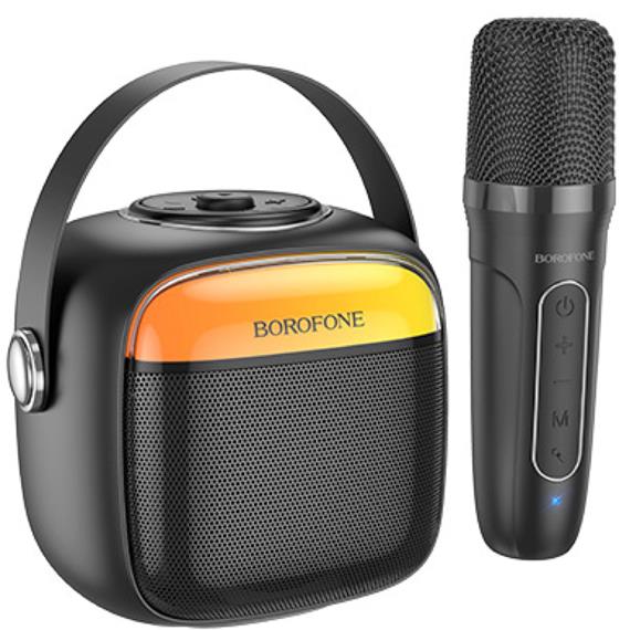 Borofone BP15 Altavoz Bluetooth Karaoke con Micro Inalámbrico Negro