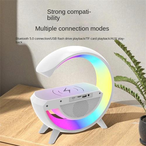 Altavoz BT-3401 G Bluetooth con Luces y Carga Inalámbrica