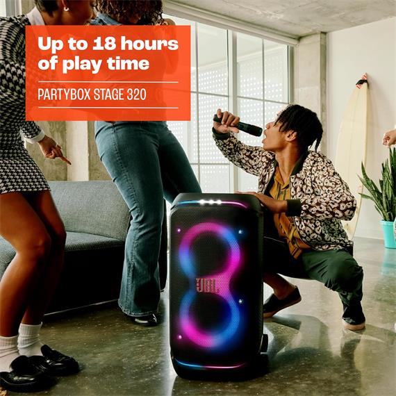 JBL PartyBox Stage 320 Sistema de Sonido 240W IPX4 Recargable Negro