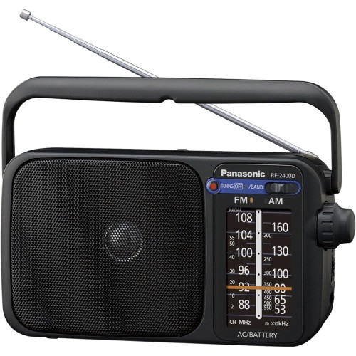 Panasonic RF-2400DEG-K Radio AM/FM con Pila y Corriente