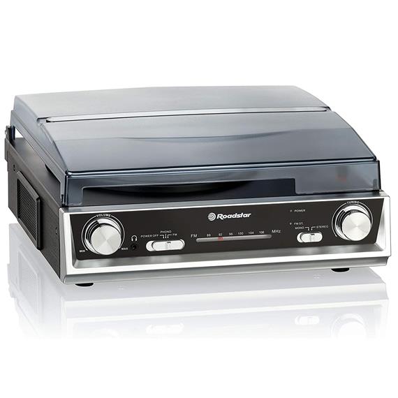 Roadstar TTR-8850 ED Tocadiscos con Radio, Altavoces y Bluetooth