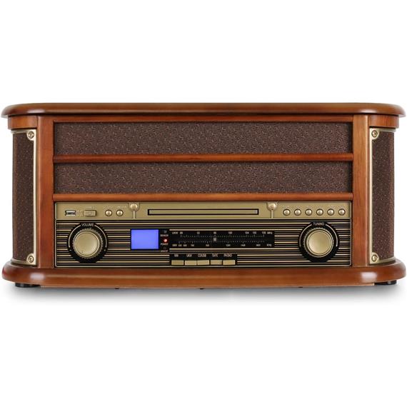 Roadstar HIF-1996BT Tocadiscos  Retro con Radio Bluetooth y CD