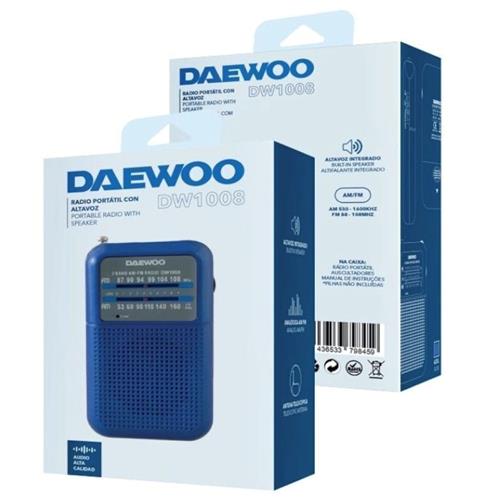 Daewoo DW1008BL Radio Portátil AM/FM Azul
