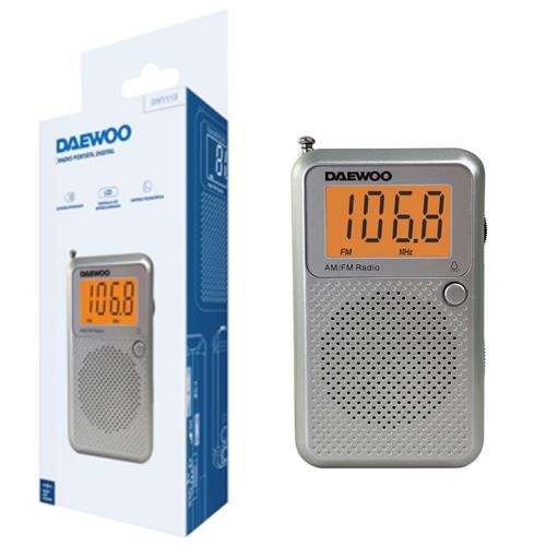 Daewoo DW1115 Radio Digital con Pantalla LCD y Altavoz
