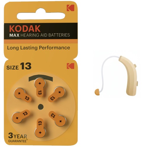 Kodak Pila Audífono Zinc-Air 13 (Blister de 6 Unds) CAT 30423299