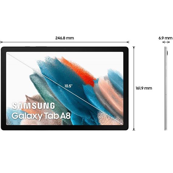 Samsung TAB A8 10.5" 4GB 32GB Wi-Fi Plata (SM-X200N)