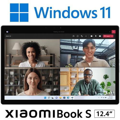 Xiaomi Book S 12.4" Snapdragon™ 8cx Gen 2 8GB 256GB Win 11 Gris Oscuro