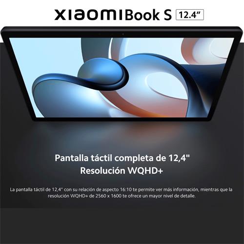 Xiaomi Book S 12.4" Snapdragon™ 8cx Gen 2 8GB 256GB Win 11 Gris Oscuro
