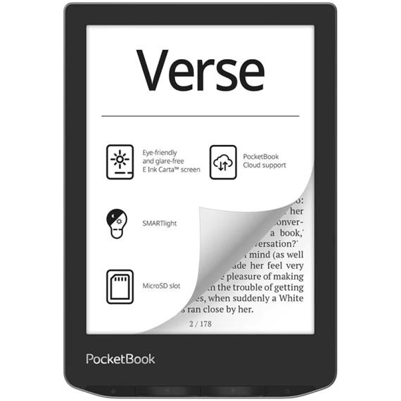 Pocketbook Verse Mist Gris Libro Electrónico 6" Smartlight Wifi (PB629-M-WW)