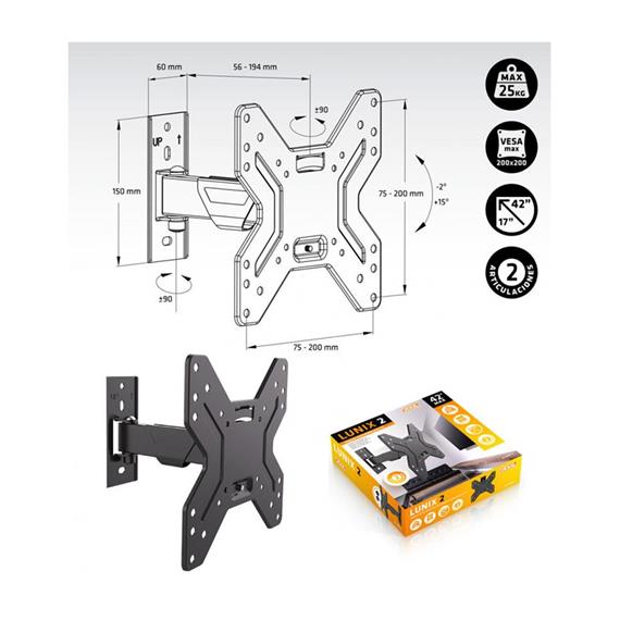 Axil AC0590E Soporte Articulado 17" 42" (Vesa 200X200)