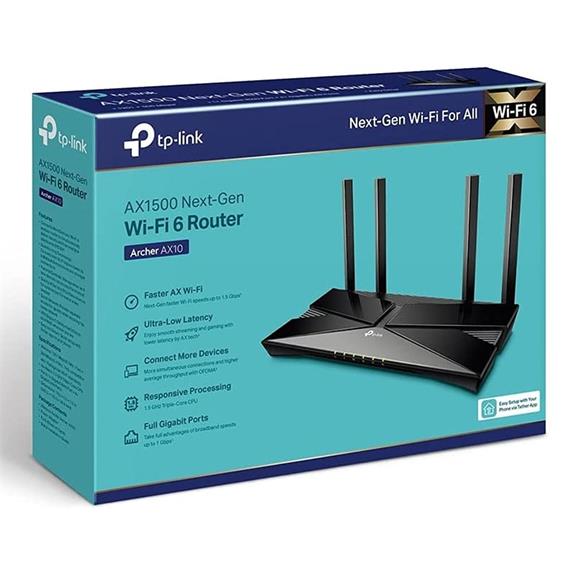 TP-Link AX1500 Router Wifi 6 Doble Banda (Archer AX10)