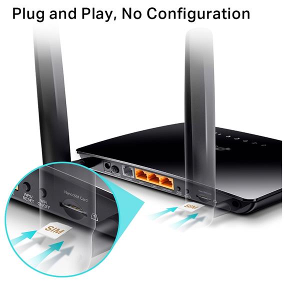 Tp-Link TL-MR6500V Router 4G LTE N300
