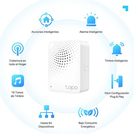 Tp-Link Hub Inteligente con Alarma (TAPO H100)