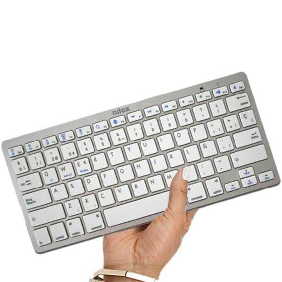 Nilox Teclado Bluetooth Plata (NXKB01S)