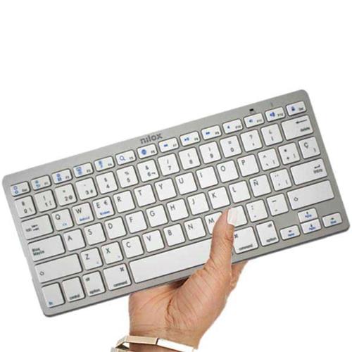 Nilox Teclado Bluetooth Plata (NXKB01S)