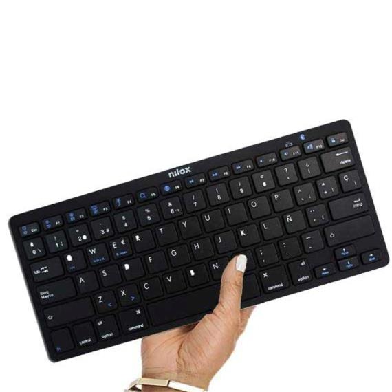 Nilox Teclado Bluetooth Negro (NXKB01B)