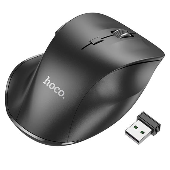 Hoco GM24 Ratón Ergonómico Inalámbrico 6 Botones Negro