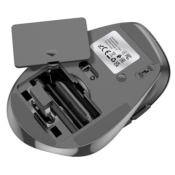Hoco GM24 Ratón Ergonómico Inalámbrico 6 Botones Negro