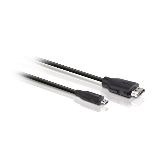 Philips SWV2462W/10 Cable Micro HDMI a HDMI 1.5 metros