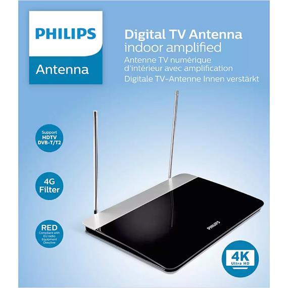 Philips SDV6227/12 Antena Amplificadora 47dB Filtro 4G