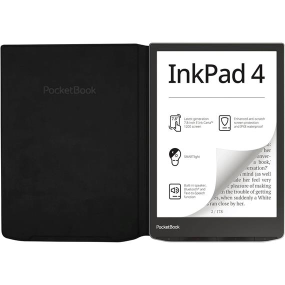 Pocketbook Cover Edition Flip Negro para Inkpad 4 y  Color 2 (HN-FP-PU-743GRB-WW)