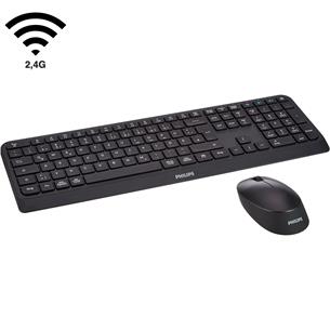 Philips SPT6407B Teclado Inalámbrico + Ratón Negro