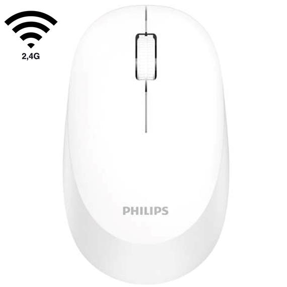 Philips SPK7307WL Ratón Ambidiestro Blanco