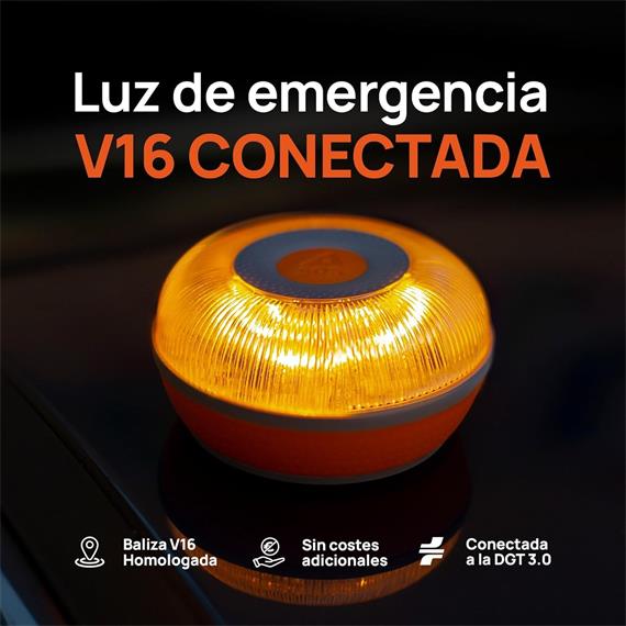 FlashLed Baliza V16 Geolocalizable Homologada 2026