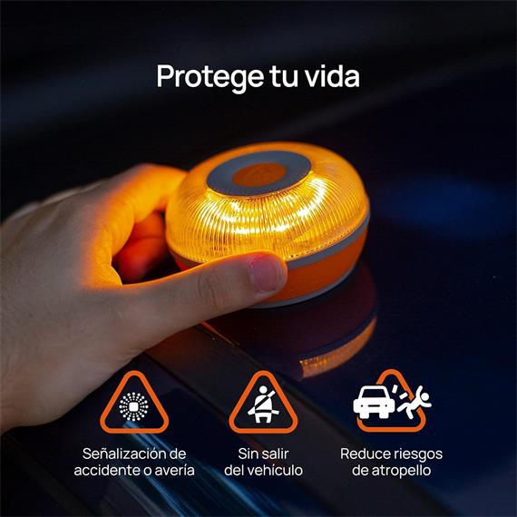 FlashLed Baliza V16 Geolocalizable Homologada 2026