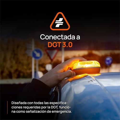 FlashLed Baliza V16 Geolocalizable Homologada 2026