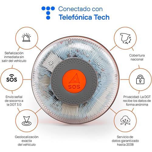 FlashLed Baliza V16 Geolocalizable Homologada 2026