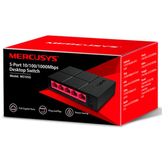 Mercusys Switch Gigabit 10/100/1000 5 Puertos (MS105G)