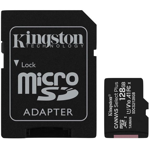 Memoria Micro SDXC 128GB Class 10 Kingston 100 MB/S UHS-I