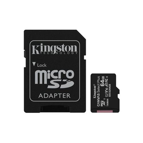 Memoria Micro SD SDXC 64GB CLASS 10 KINGSTON 100 MB/S UHS-I