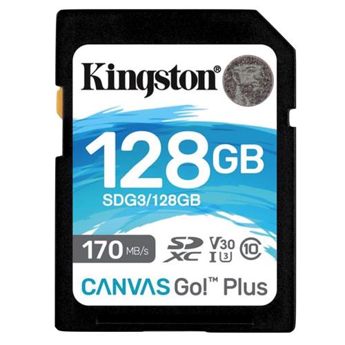 Memoria SDXC 128GB Class 10 Kingston 170 MB/S UHS-I U3 SDG3/128GB