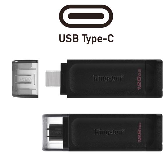 Memoria USB-C 128GB 3.2 KINGSTON DT70