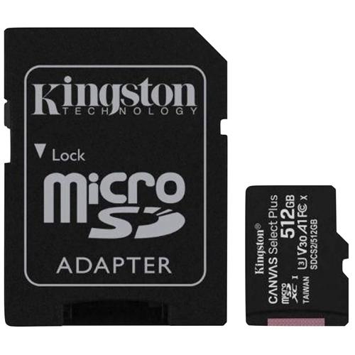 Memoria Micro SDCS2 512GB Class 10 Kingston 100MB/S UHS-I