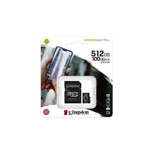 Memoria Micro SDCS2 512GB Class 10 Kingston 100MB/S UHS-I