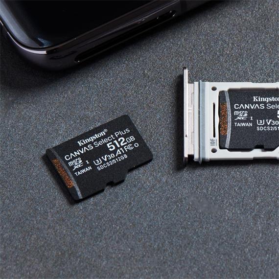 Memoria Micro SDCS2 512GB Class 10 Kingston 100MB/S UHS-I