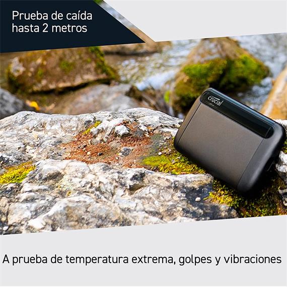 Disco duro SSD Externo Crucial X8 1TB USB-C 1050mb/s USB 3.2