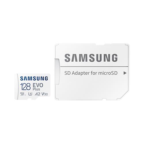 Memoria Micro SDXC 128GB Samsung Evo Plus U3 A2 130mb/s + adaptador