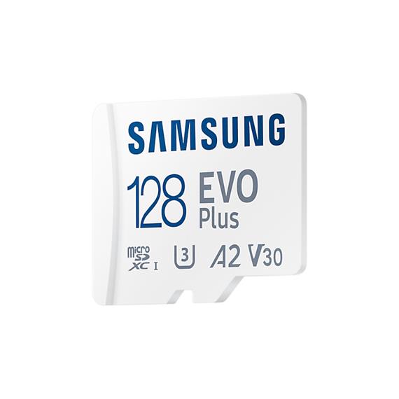 Memoria Micro SDXC 128GB Samsung Evo Plus U3 A2 130mb/s + adaptador
