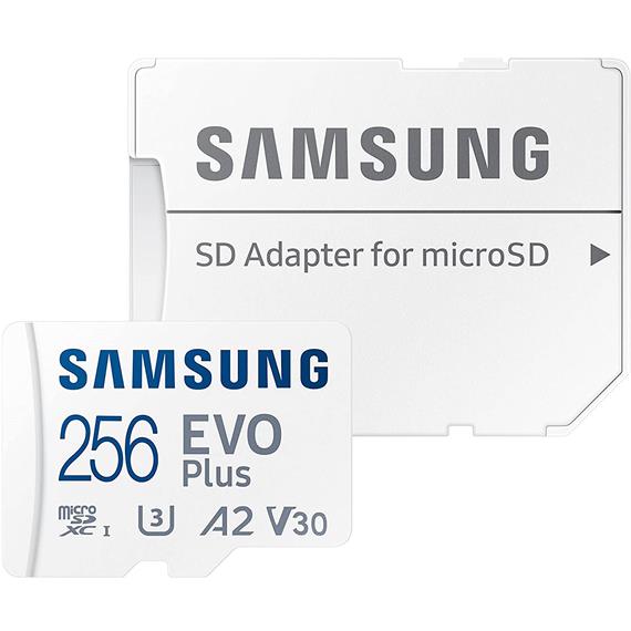 Memoria Micro SDXC 256GB Samsung Evo Plus U3 A2 130mb/s + Adaptador
