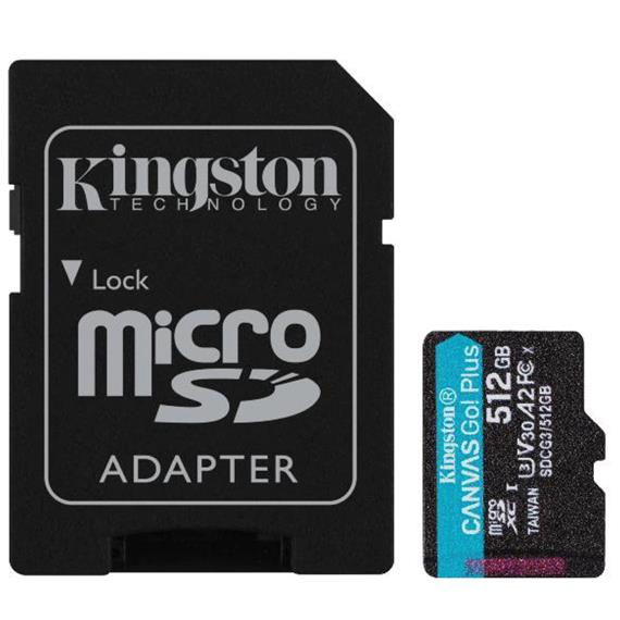 Memoria Micro SDXC 512GB Kingston Go Plus 170R A2 U3 V30