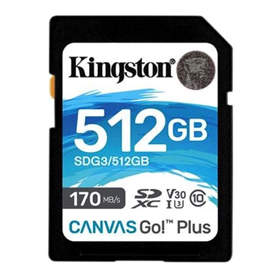 Memoria SDXC 512GB Kingston Go Plus 170R C10 UHS-I U3 V30