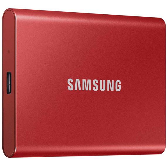 Disco SSD Externo Samsung T7 500Gb Rojo