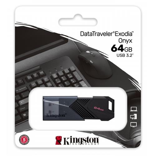 Memoria USB 64GB 3.2 Kingston Datatraveler Exodia Onyx